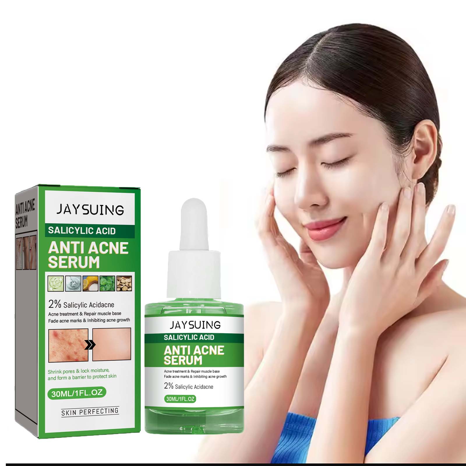 Skincare Salicylic Acid - Ácido salicílico anti acn-e rosto soro