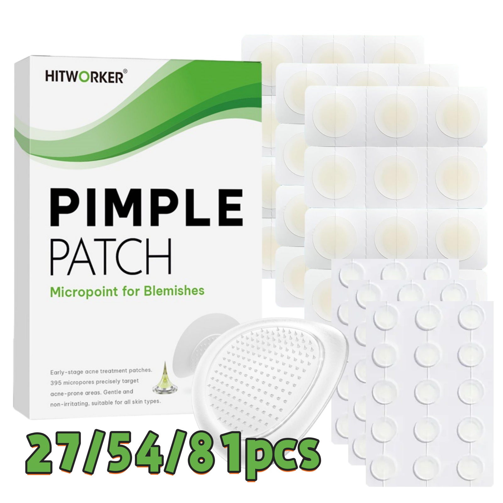 Skincare Salicylic Acid - 27/54/81 peças de remendos de acne