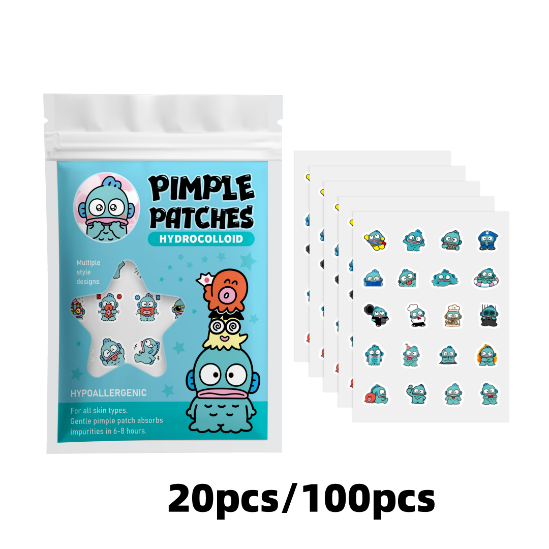 Skincare Gentle - Adesivos para Espinhas Hello Kitty, 100pcs/20pcs,