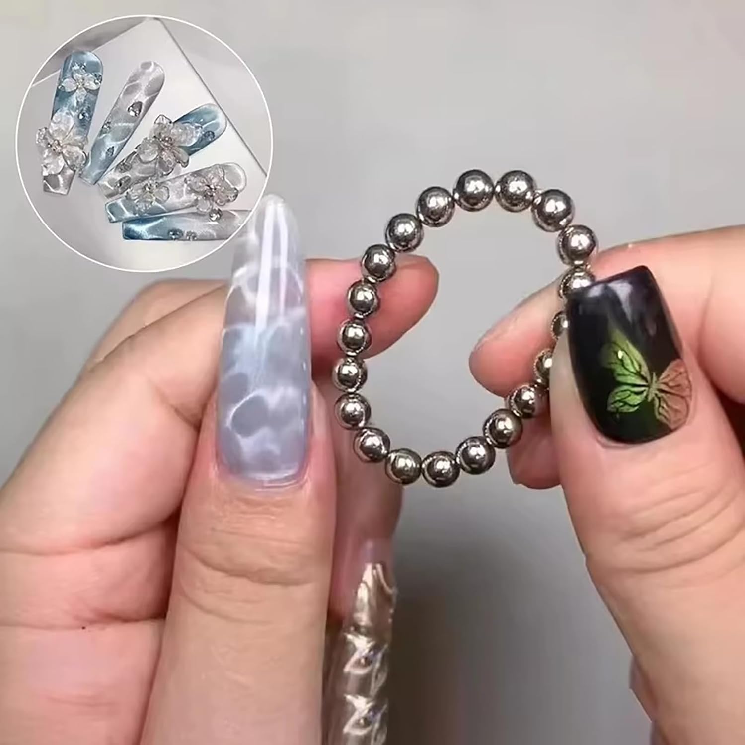 20 pçs redondo prego contas ma - Cucumber Cooling Gel avaliação e preço
