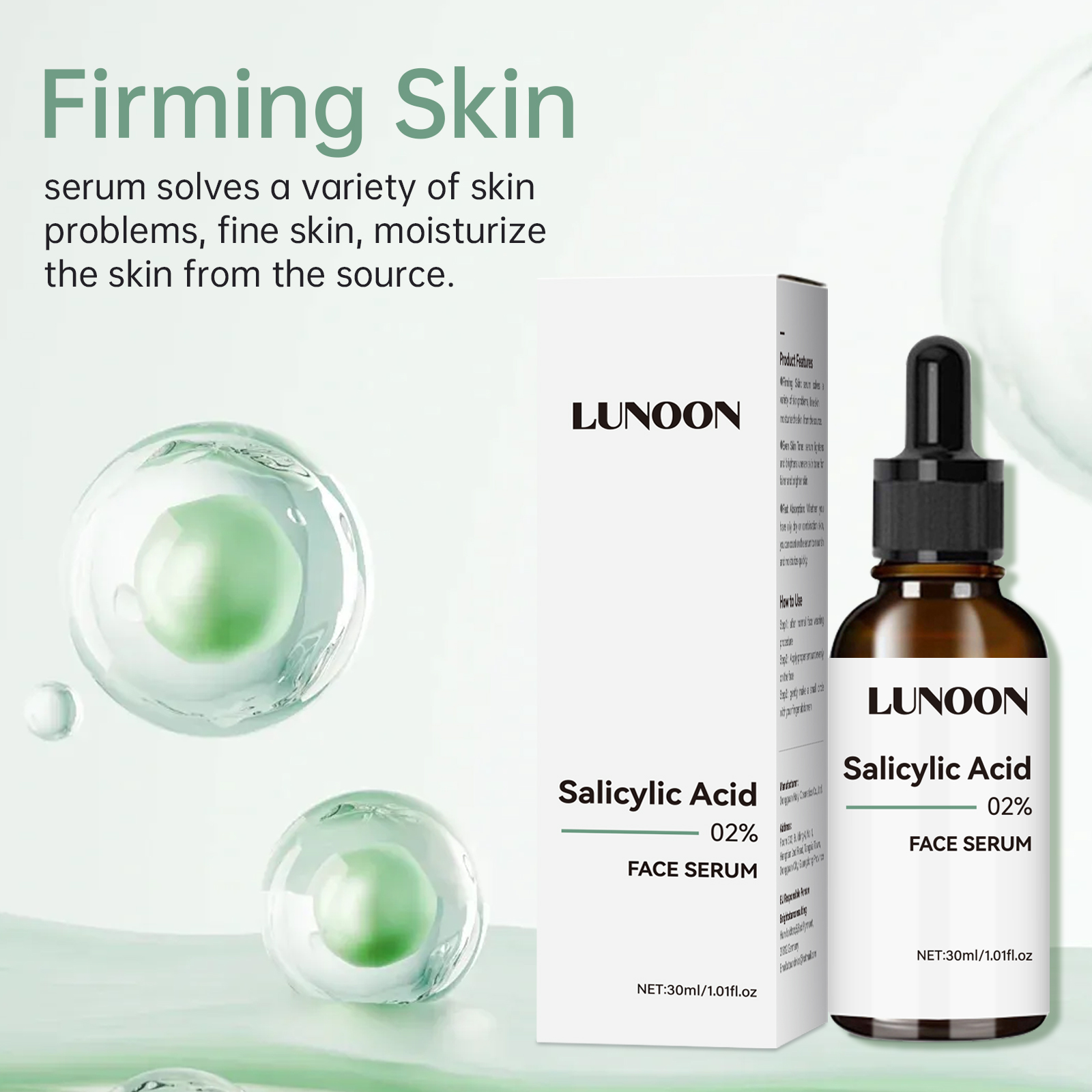 Soro facial de ácido salicílic - Skincare Salicylic Acid avaliação e preço