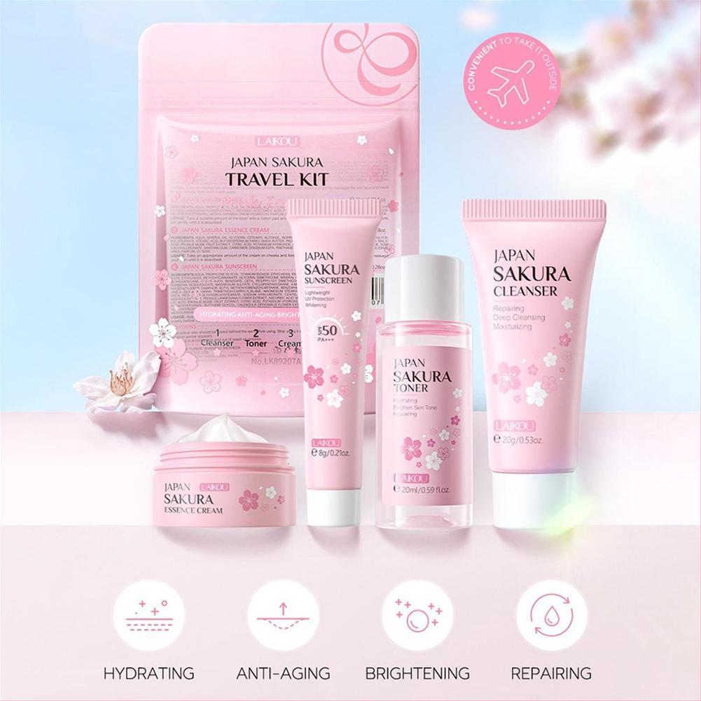 Sakura conjunto de cuidados co - Skincare Gentle avaliação e preço